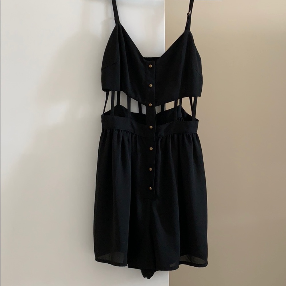 Piaće black cut out romper